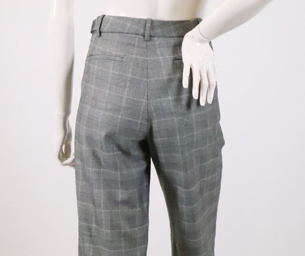 (S) lightweight woven wool trousers