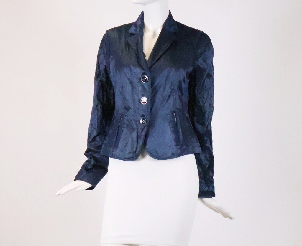 (8) Navy Sheen Jacket