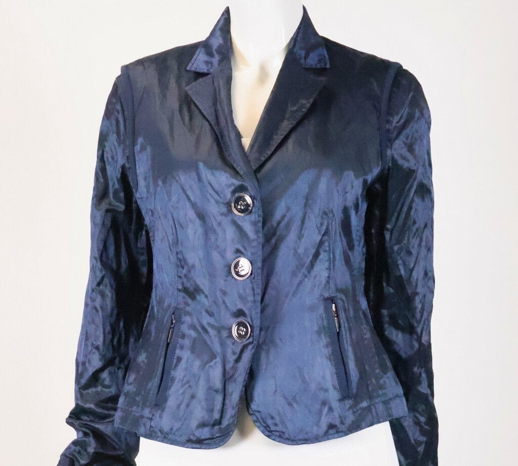 (8) Navy Sheen Jacket