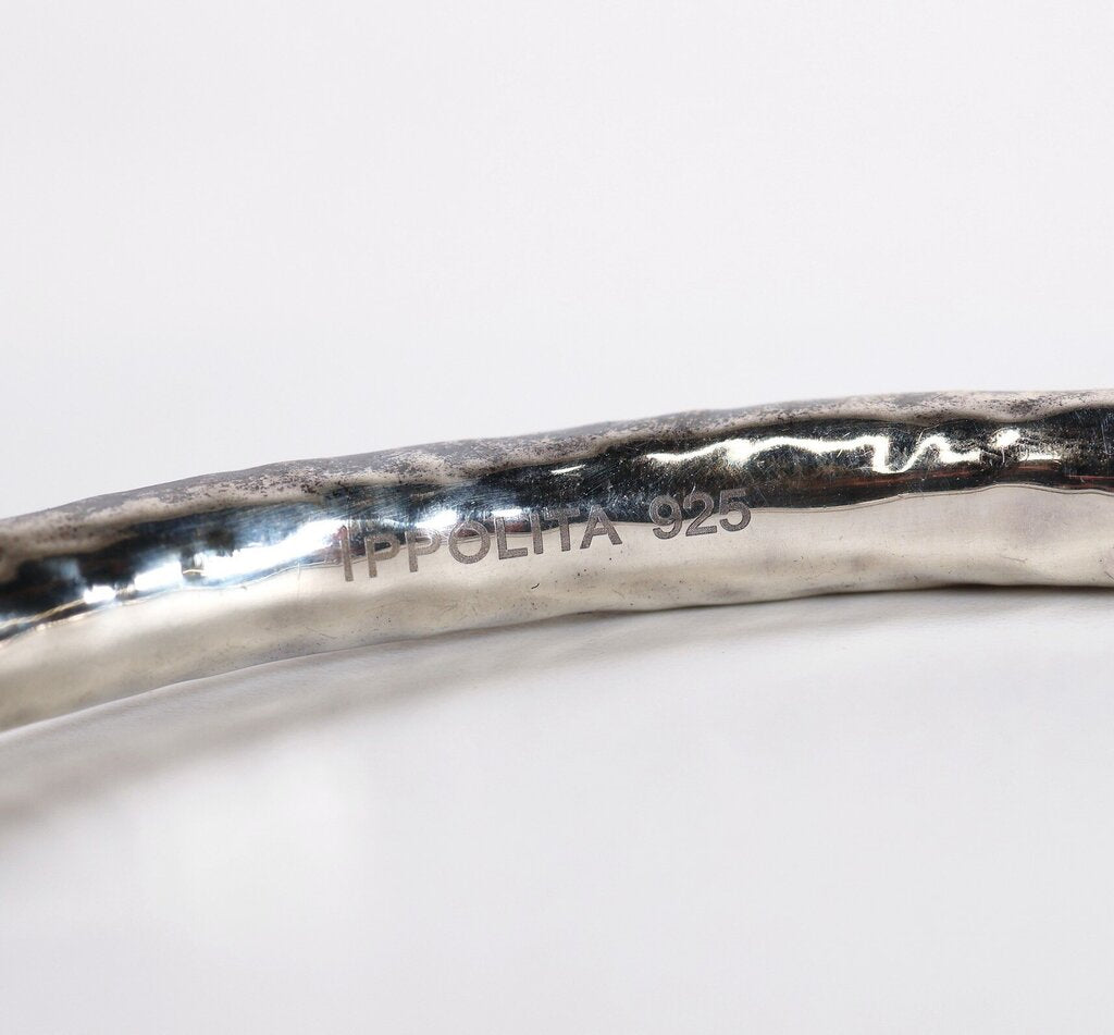 Sterling Hammered Signature Bangle 'Classico'