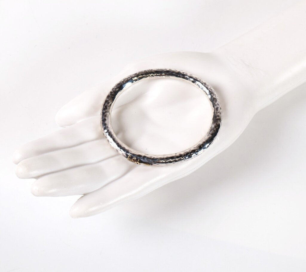 Sterling Hammered Signature Bangle 'Classico'