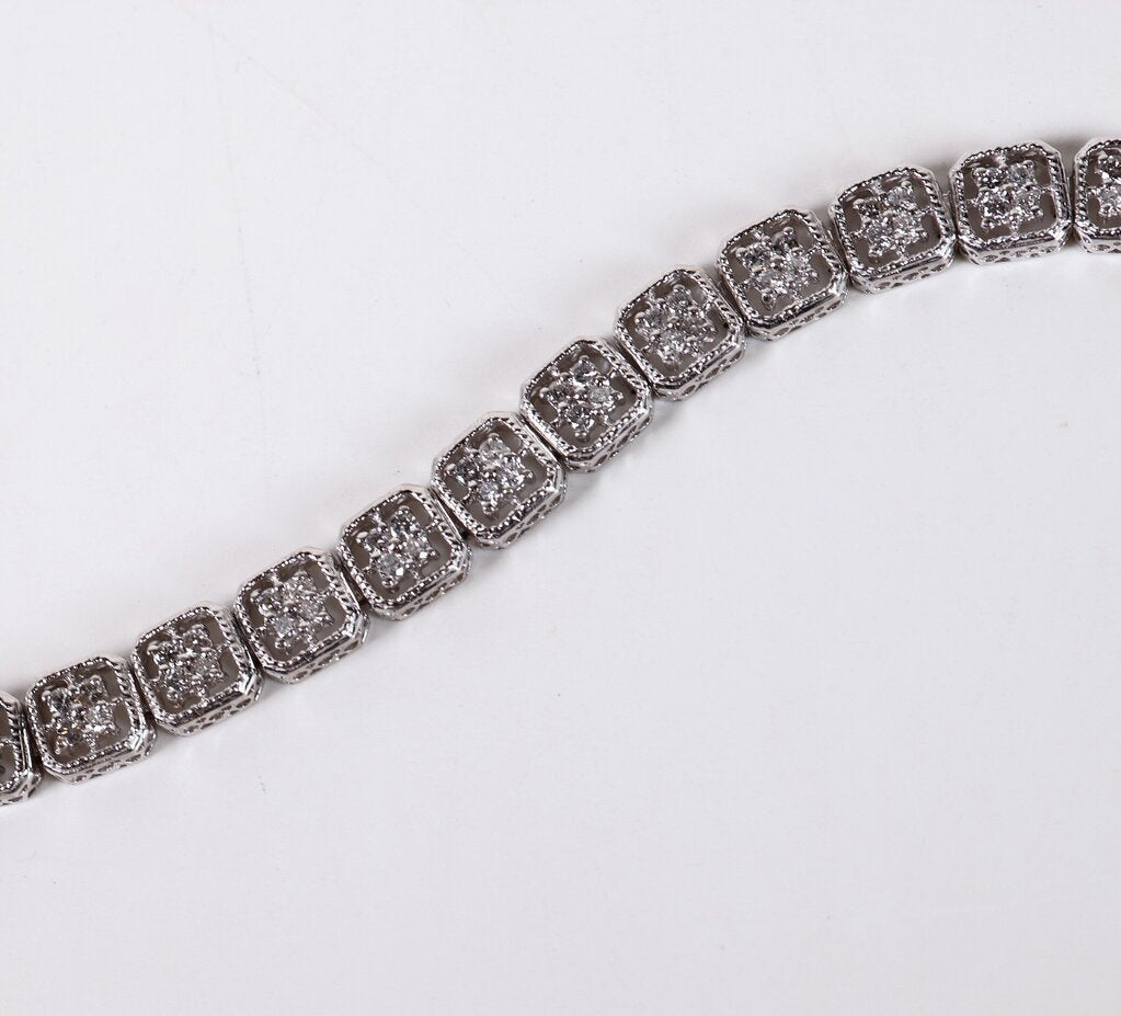 14K Gold and Diamond Tennis Bracelet