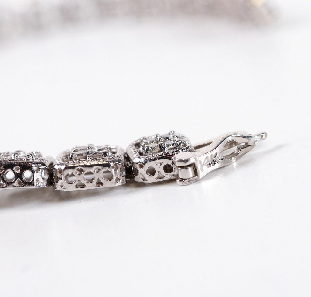 14K Gold and Diamond Tennis Bracelet