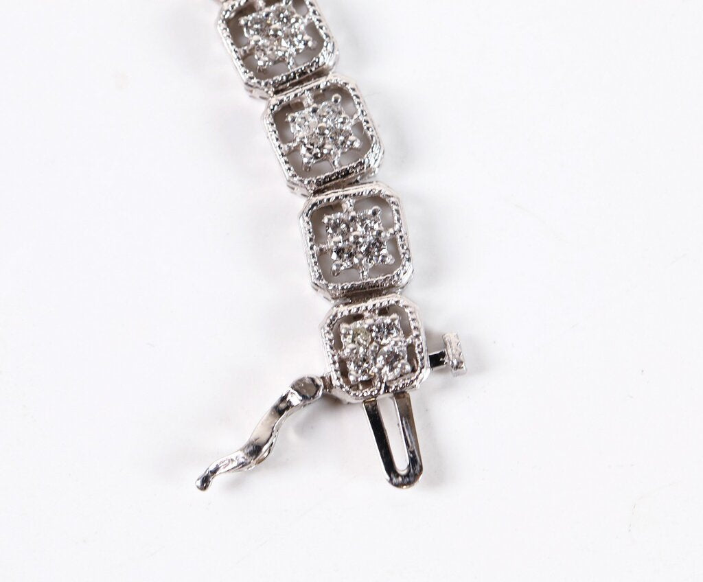 14K Gold and Diamond Tennis Bracelet