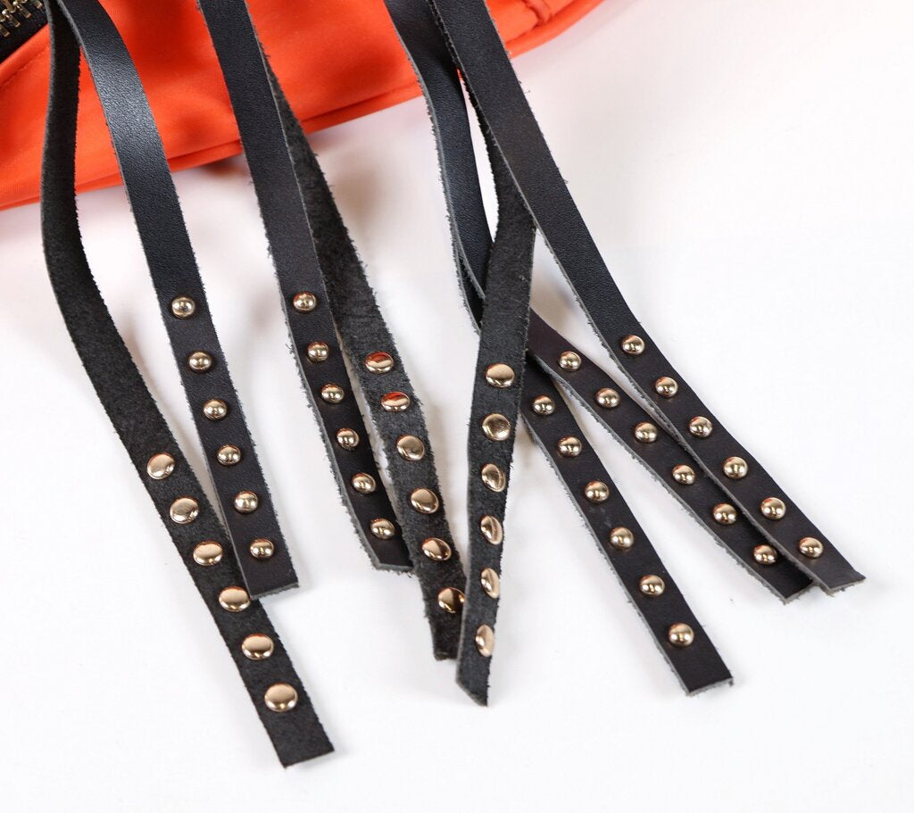 Orange/Black Stud Hip Pack