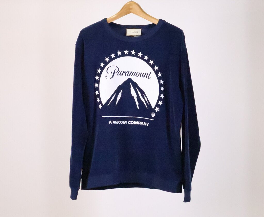 Navy Velvet Paramount Crewneck (M)