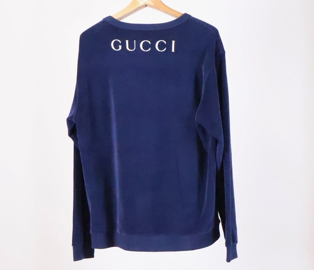 Navy Velvet Paramount Crewneck (M)