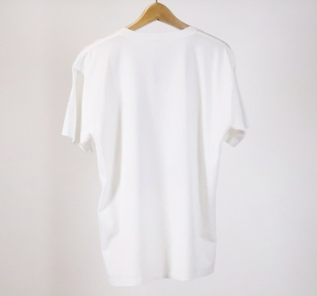 (L) White Tee w/ Cheetah & Red Logo