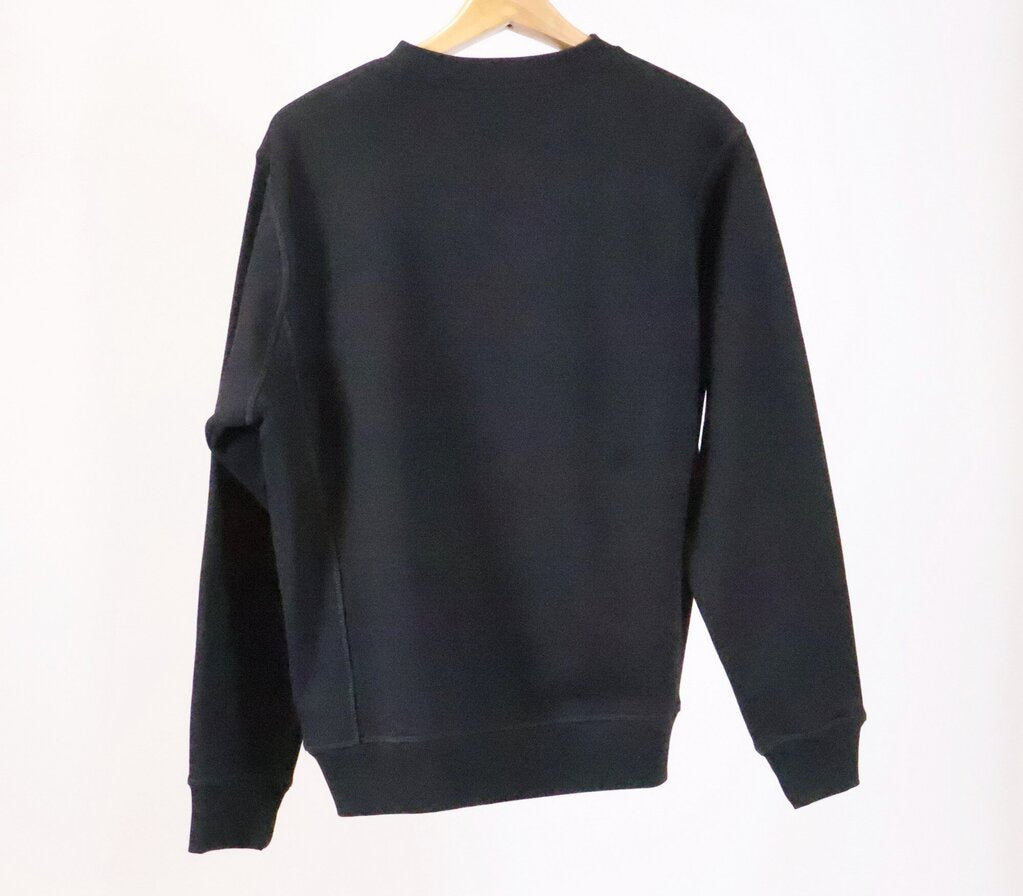 Black Floral Logo Crewneck (M)