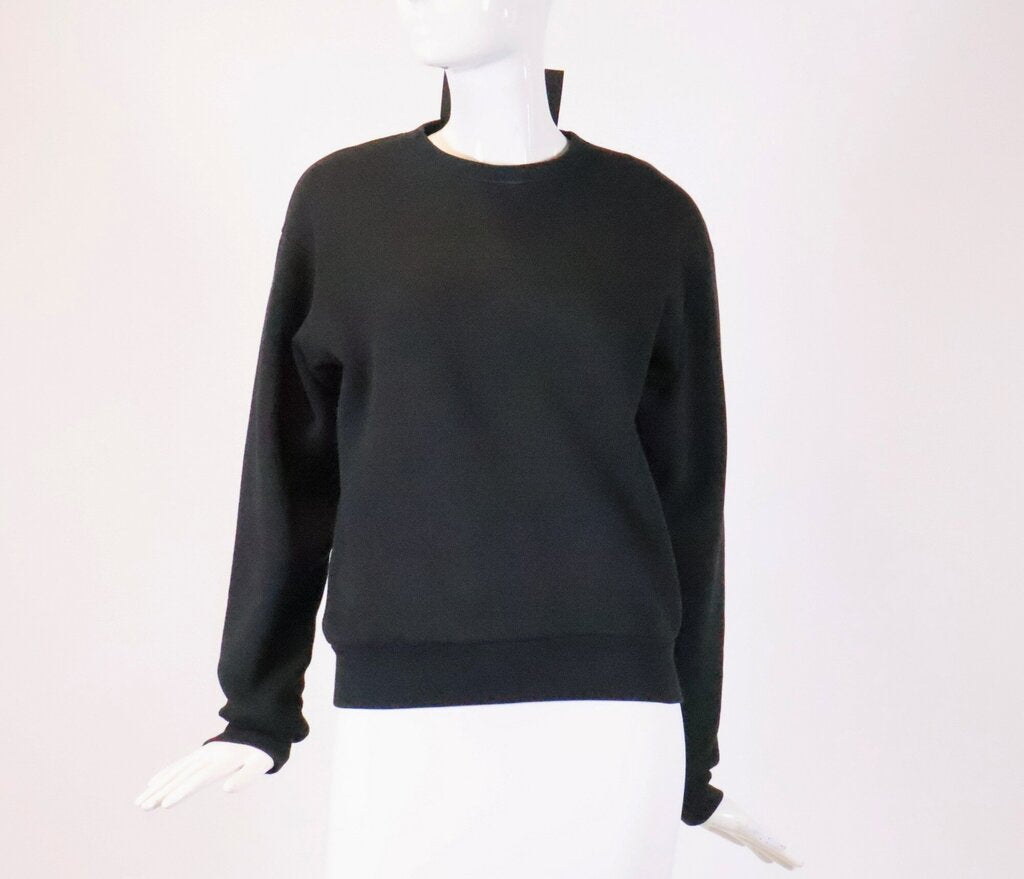 Black Crewneck with Back Logo Strip (XS)