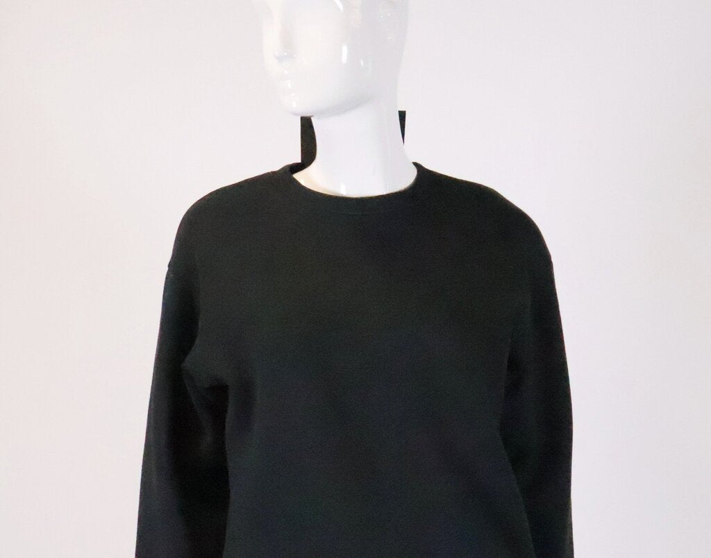 Black Crewneck with Back Logo Strip (XS)