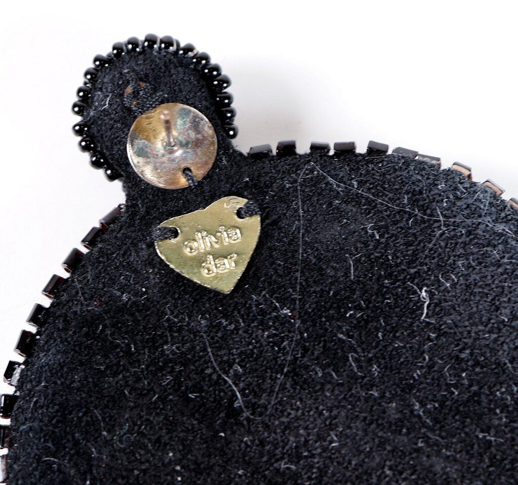 beaded and tassel 'Poppy Drop' earrings