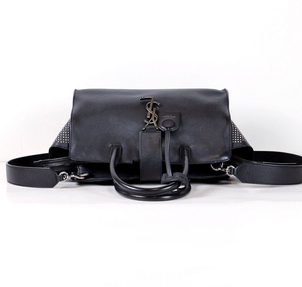 Black Leather Mini Handbag