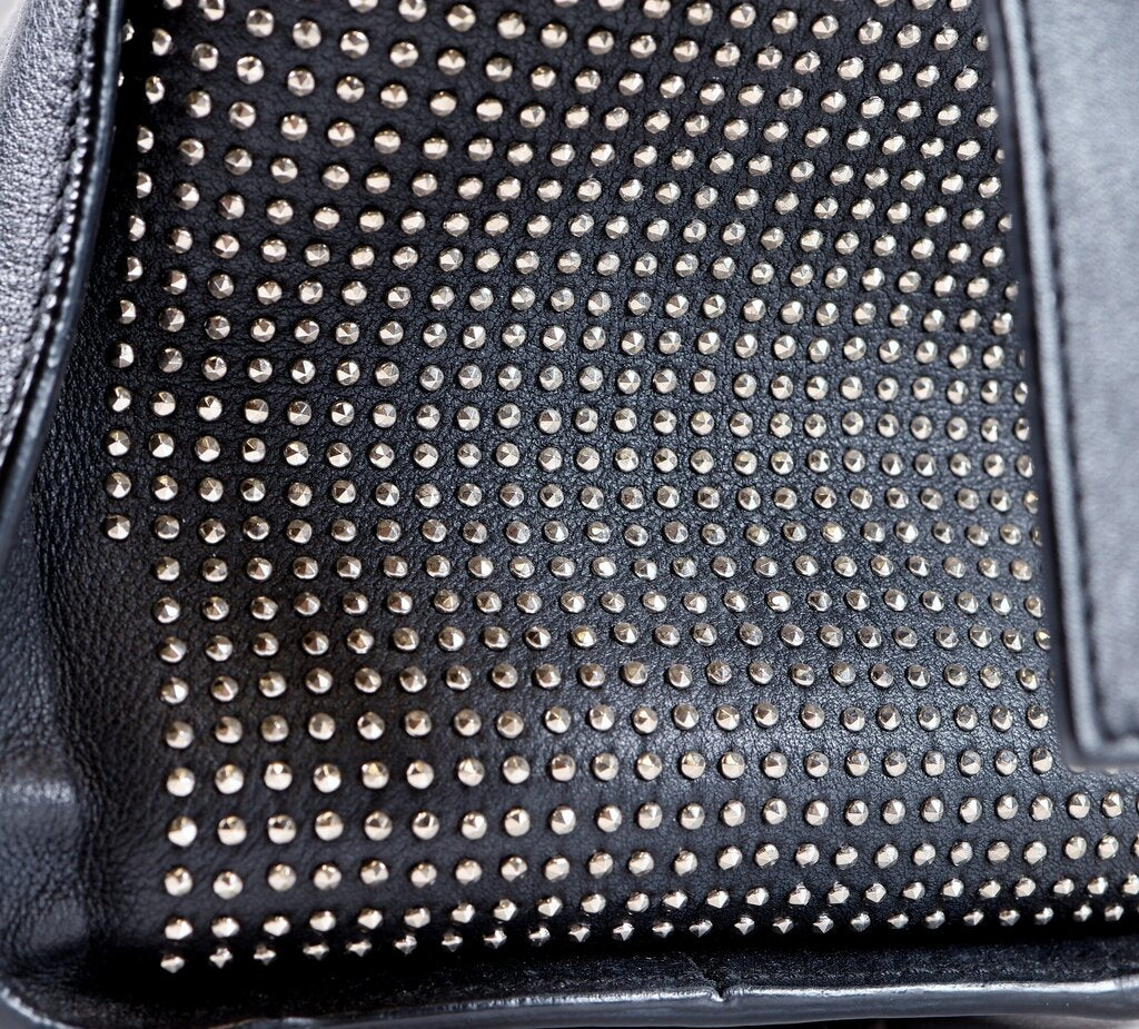 Black Leather Mini Handbag