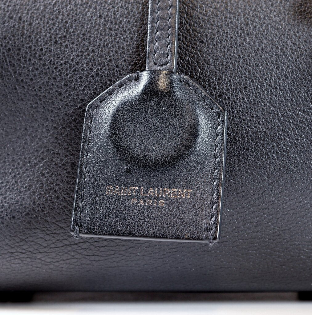 Black Leather Mini Handbag