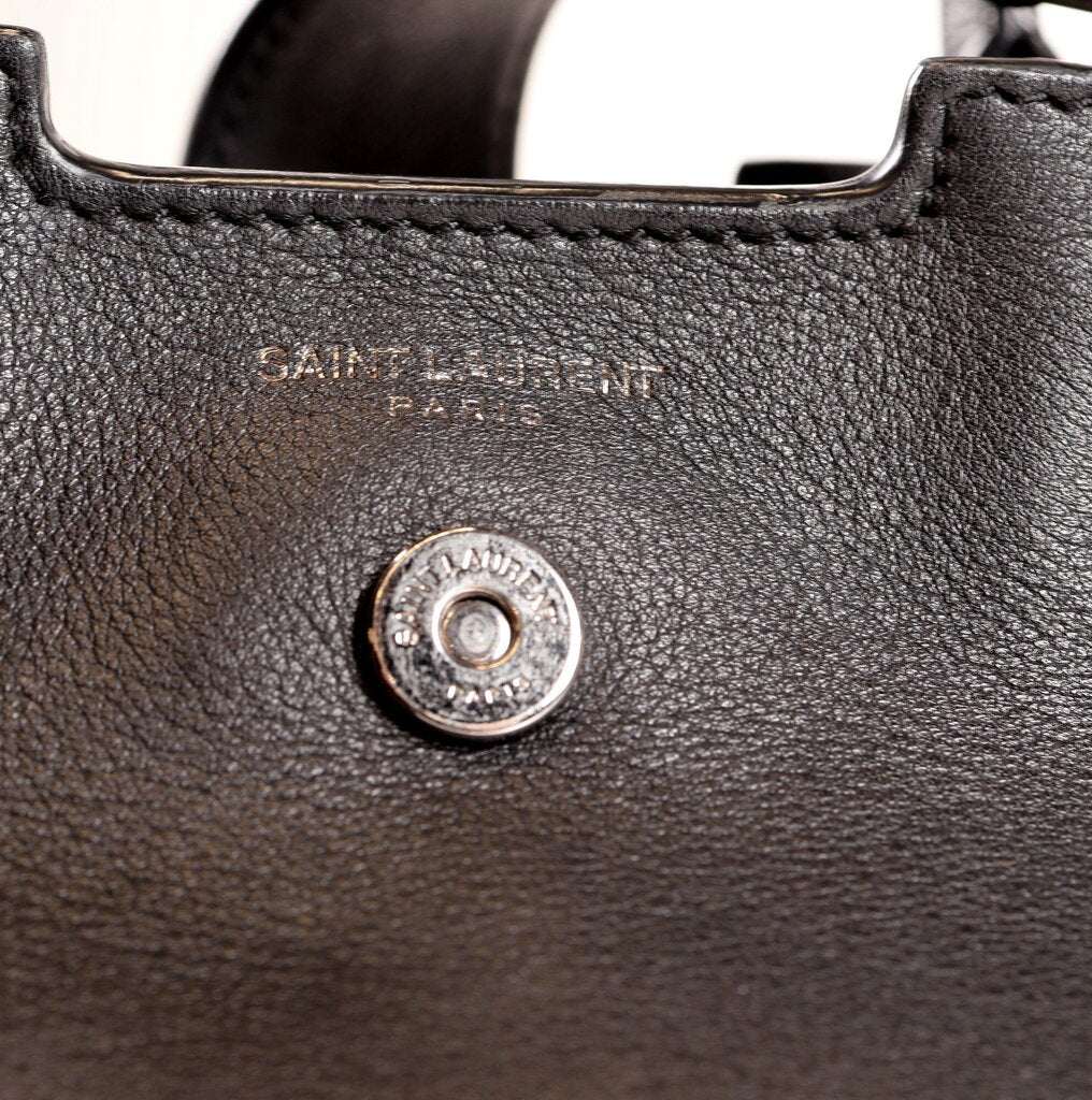 Black Leather Mini Handbag