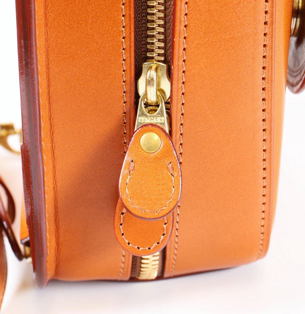 Brown Leather Cross Body Backpack