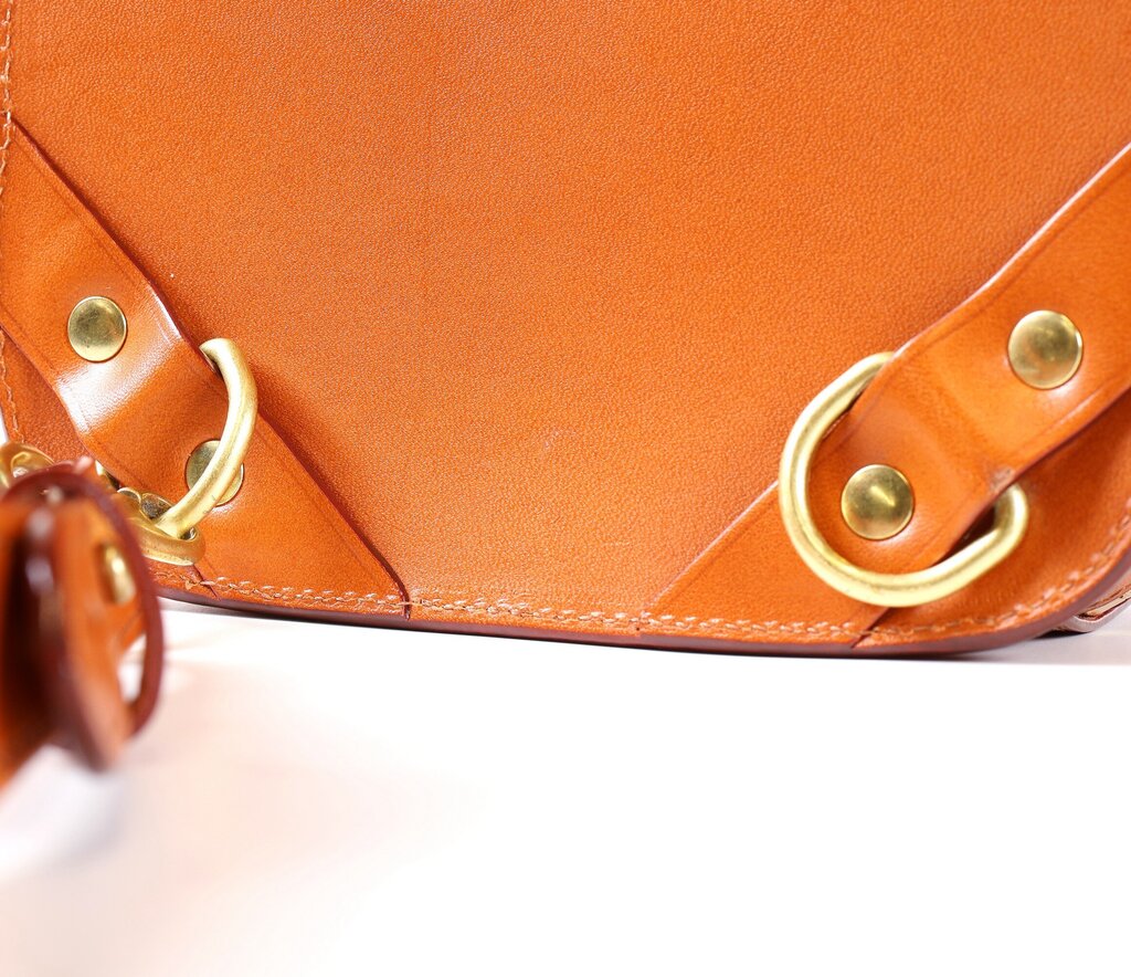 Brown Leather Cross Body Backpack