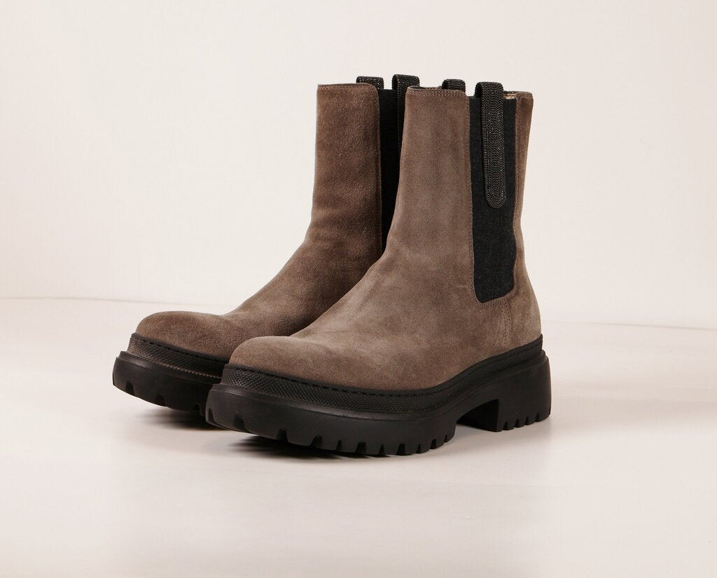 Grey Suede Chelsea Boots (8)