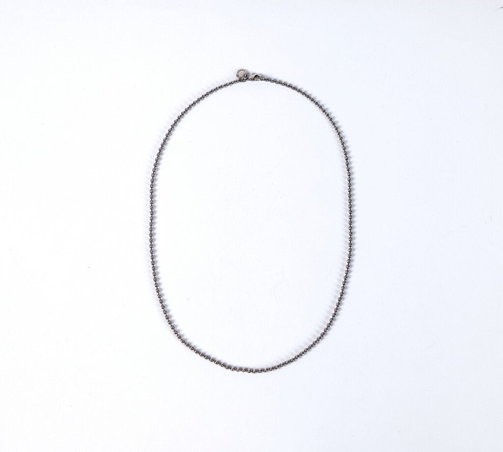 Sterling Beaded 18" Ball Chain