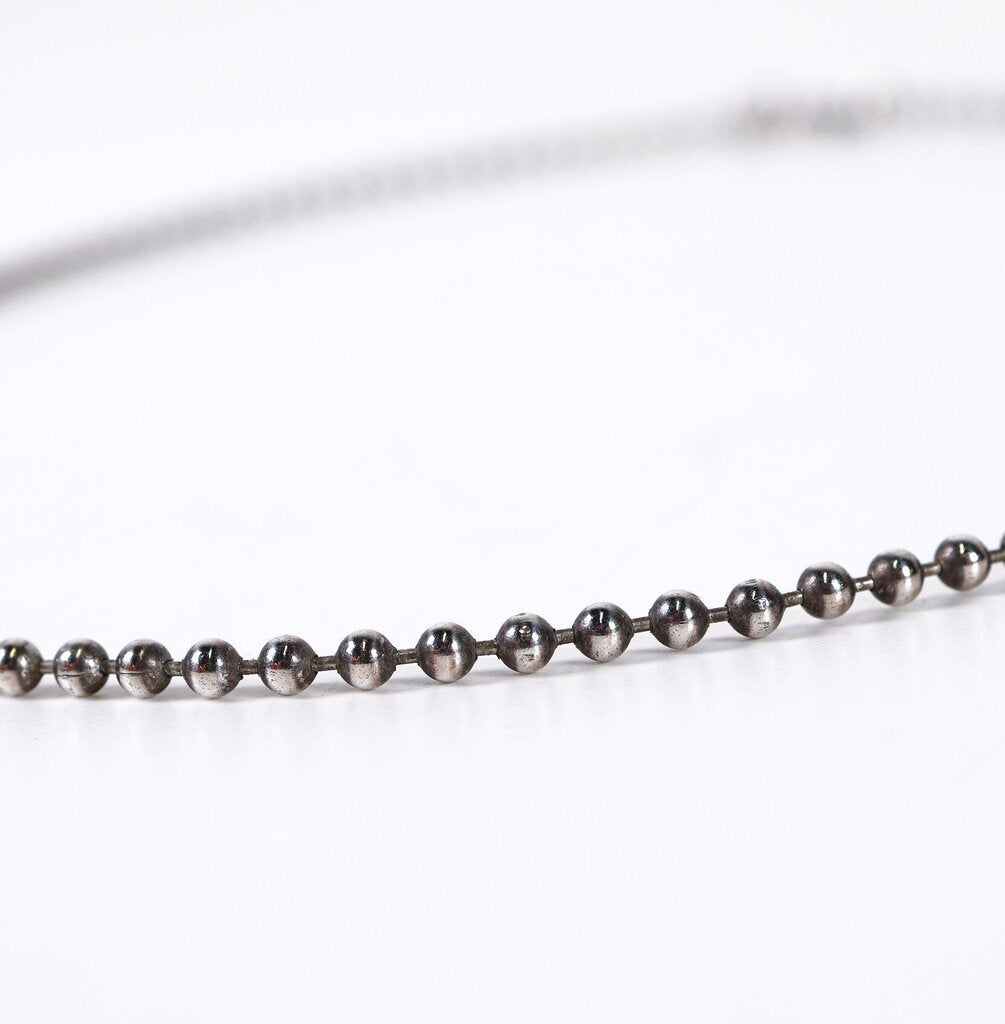 Sterling Beaded 18" Ball Chain