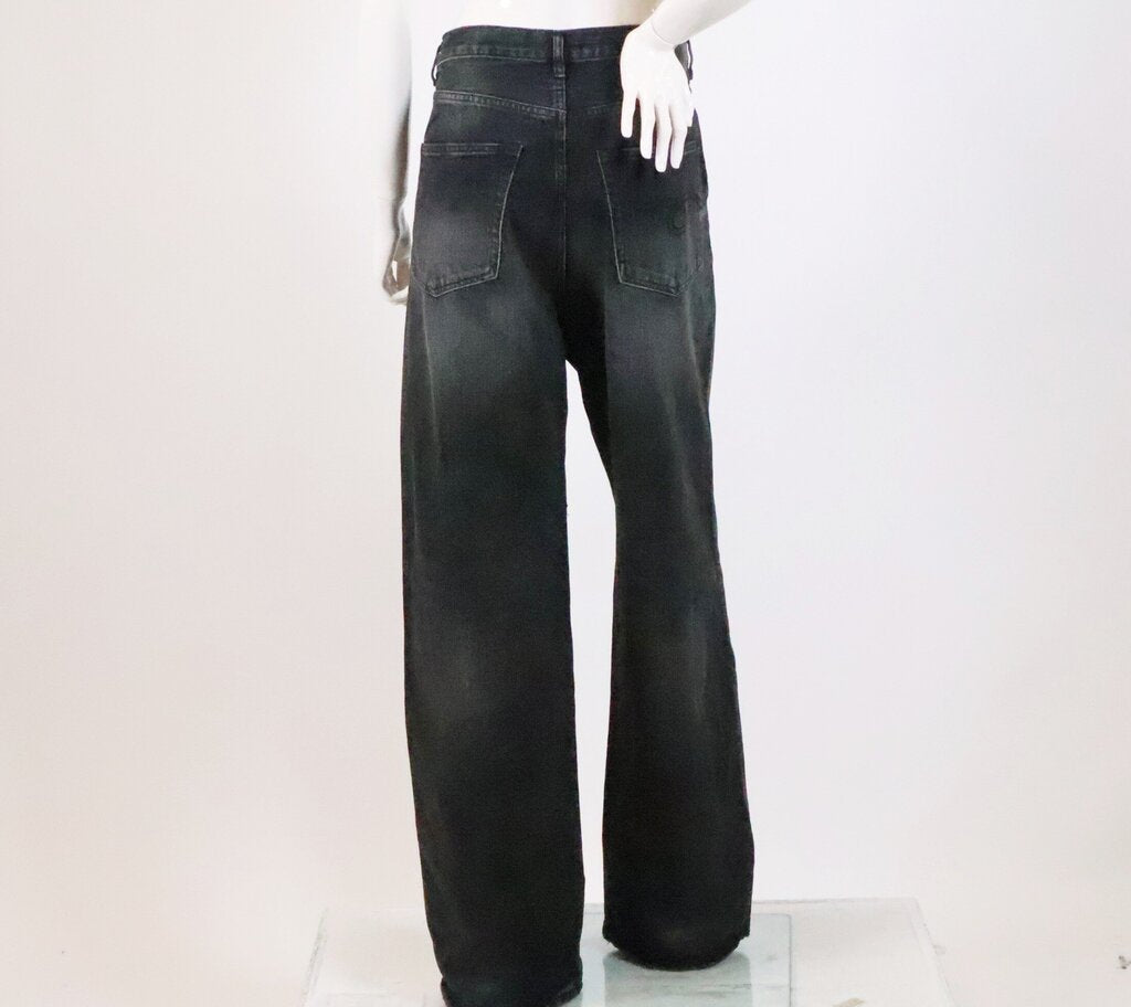 Dark Grey Wide Leg Jeans (31)