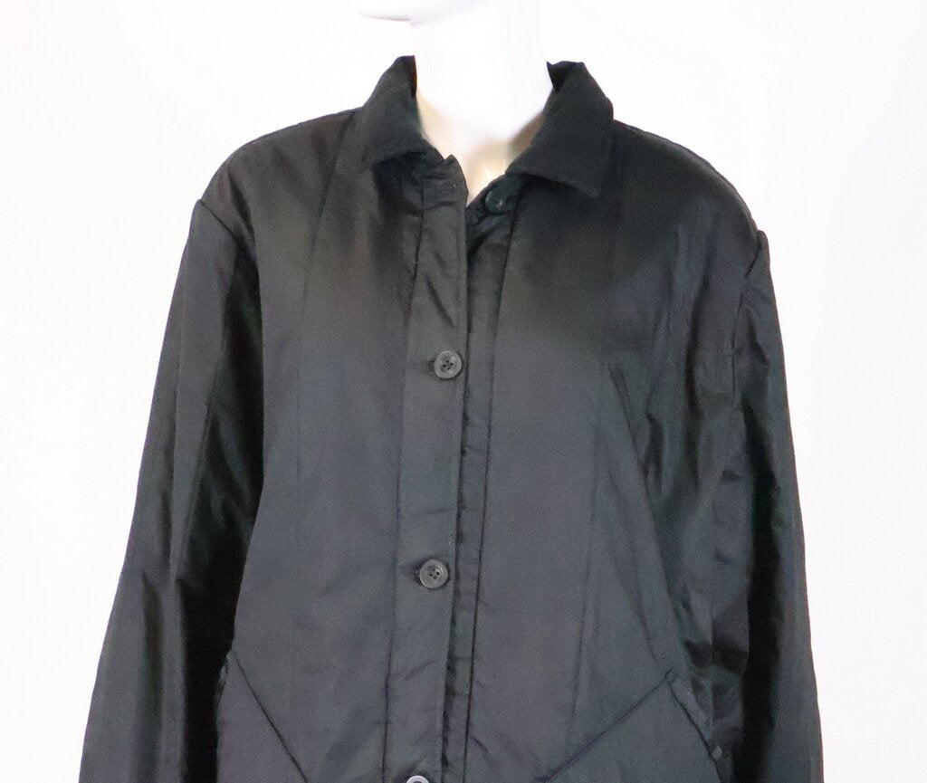 Black Button Up Jacket (L)