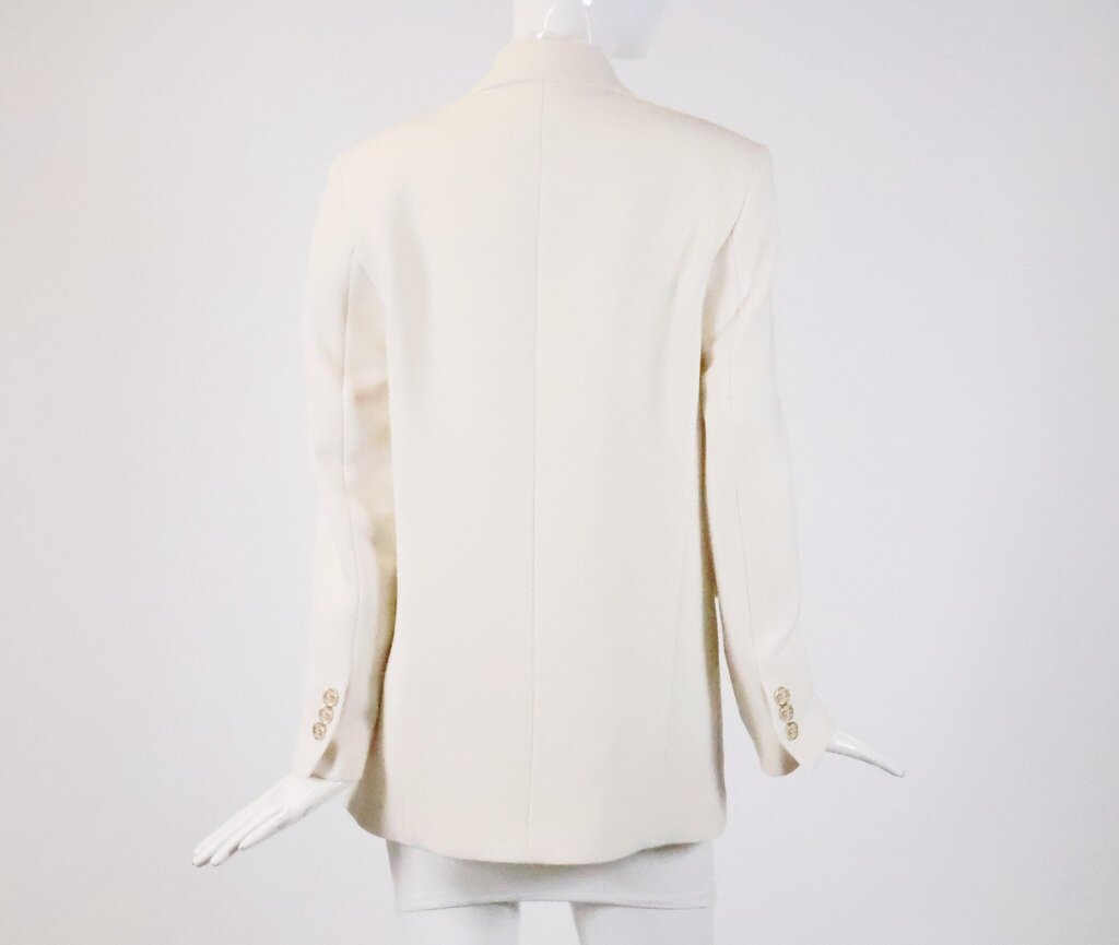 White Double Breasted Blazer with Gold Buttons (S)