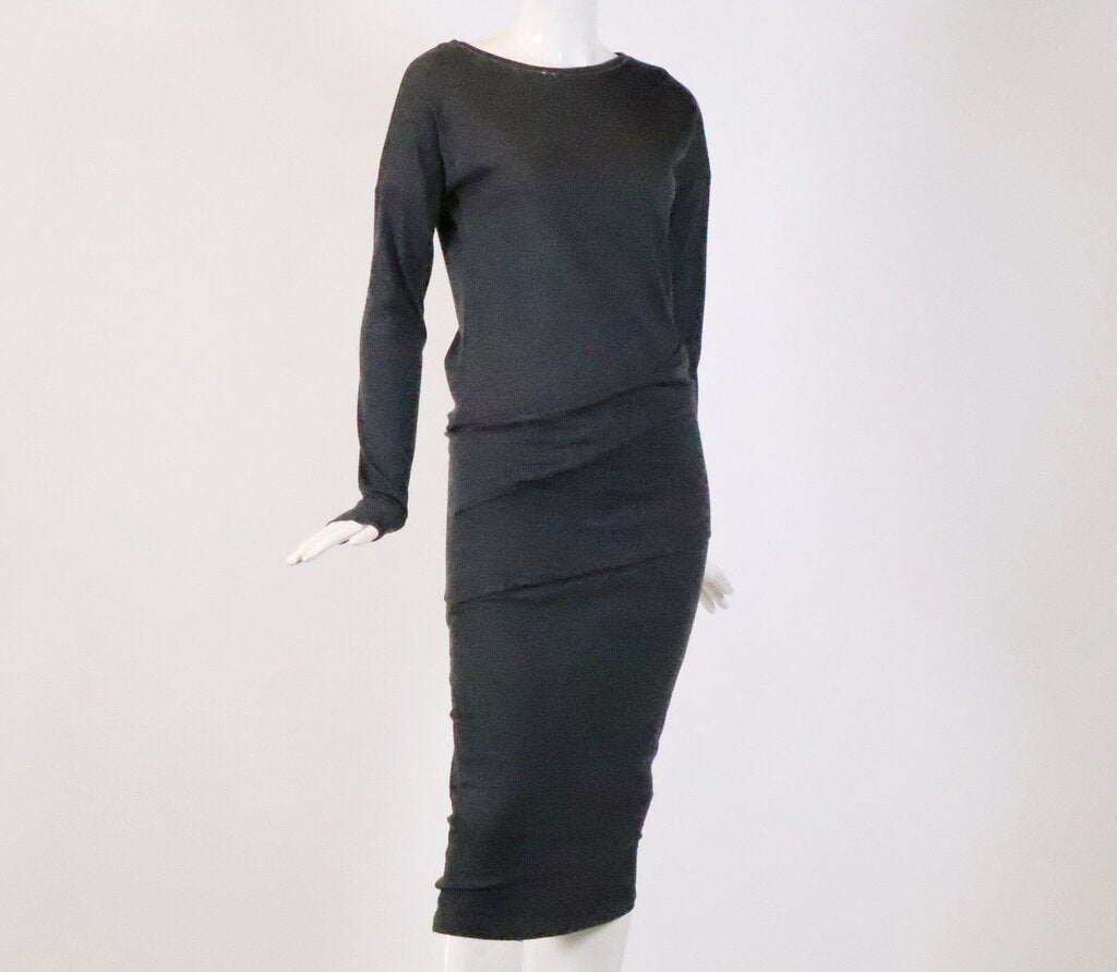 Dark Grey Monili Detail Dress (S)