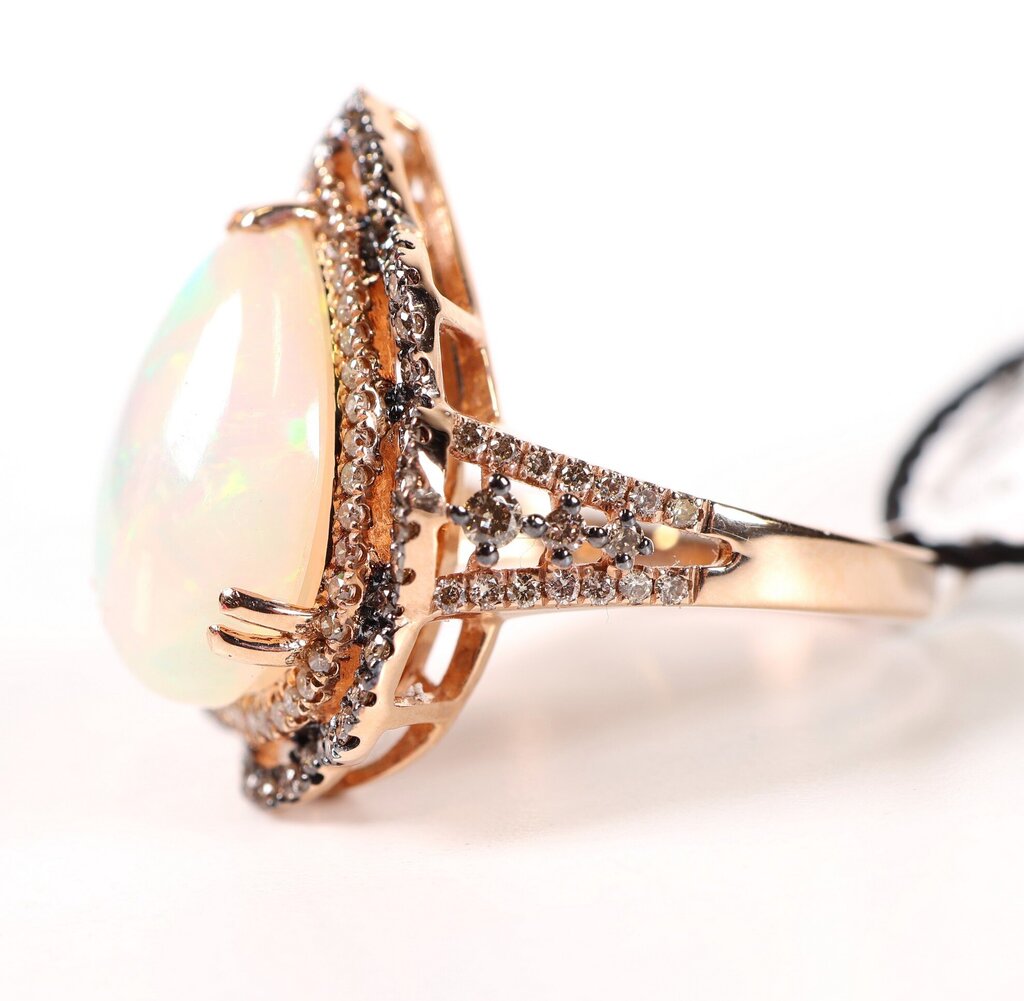 14K Rose Gold Opal and Diamond Ring (7)