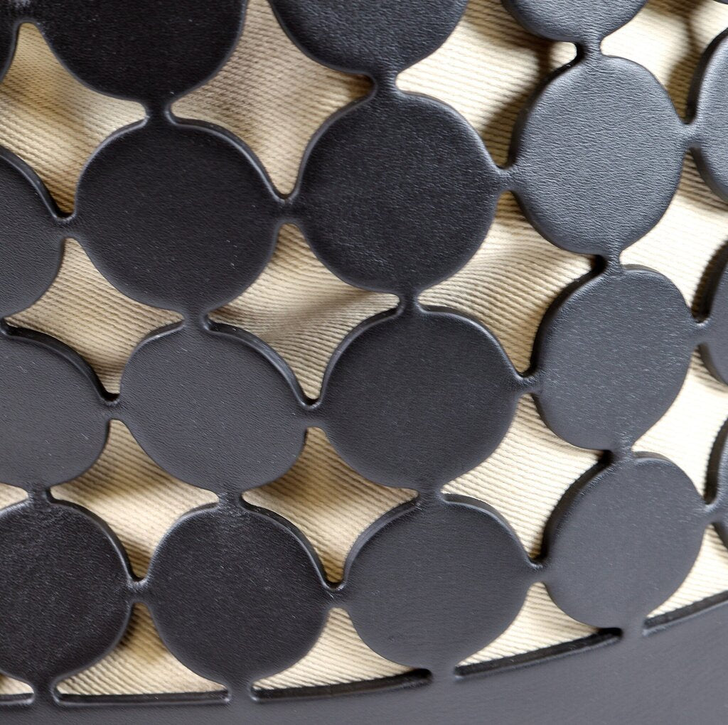 Black Leather Dot Tote