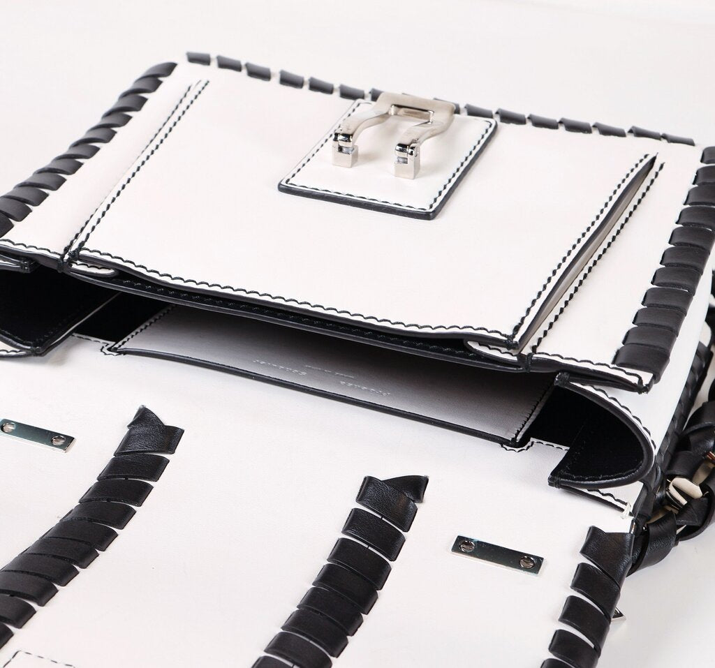 Black and White Hava Shoulder Bag