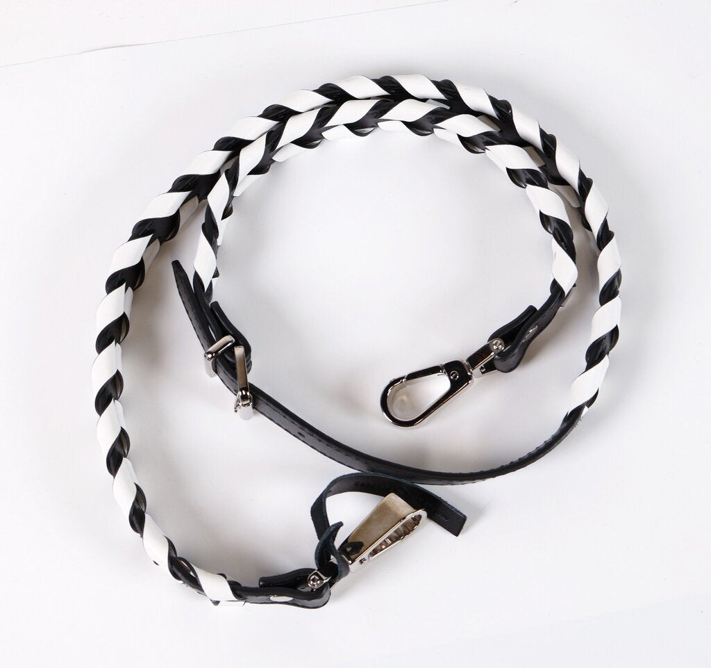 Black and White Hava Shoulder Bag