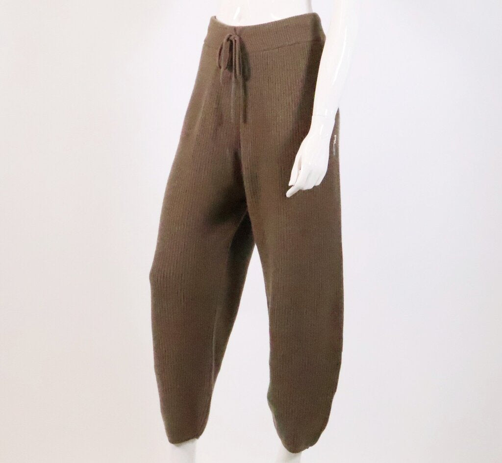 Brown Cashmere Joggers (M)