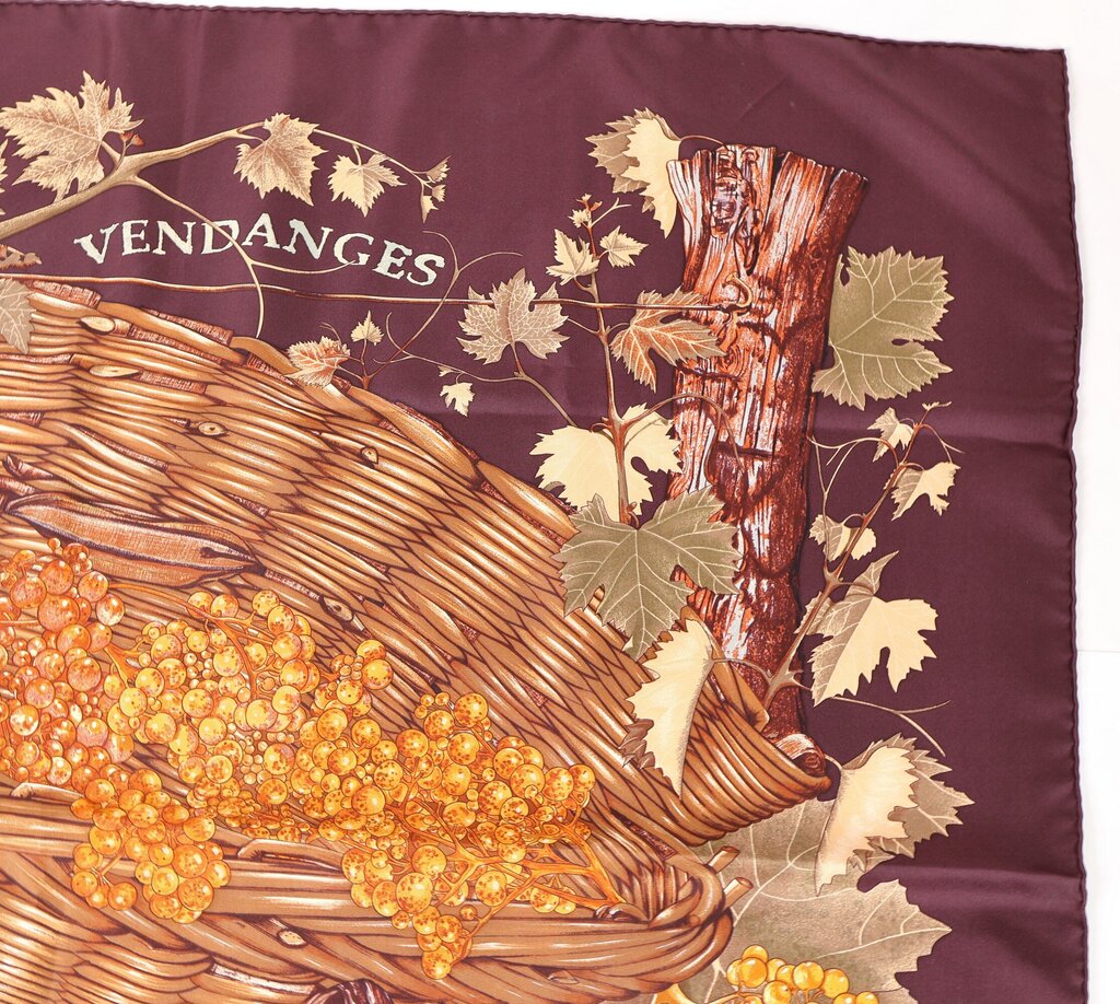 'Vendages' Silk Scarf