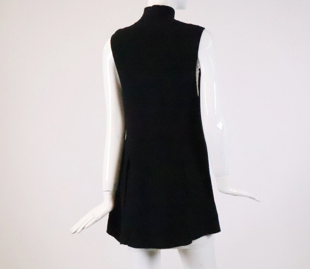Black Sleeveless Knit Tunic (M)
