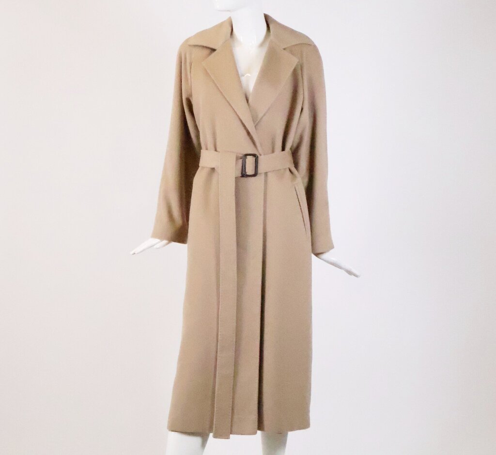 Camel Cashmere Trench Coat (XS)