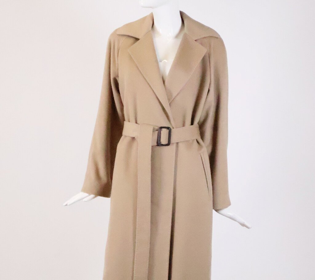 Camel Cashmere Trench Coat (XS)