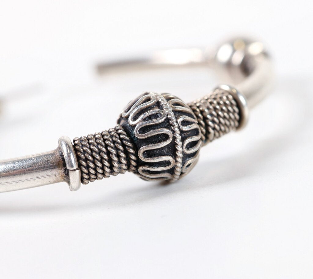 Sterling Balinese Oversize Hoops