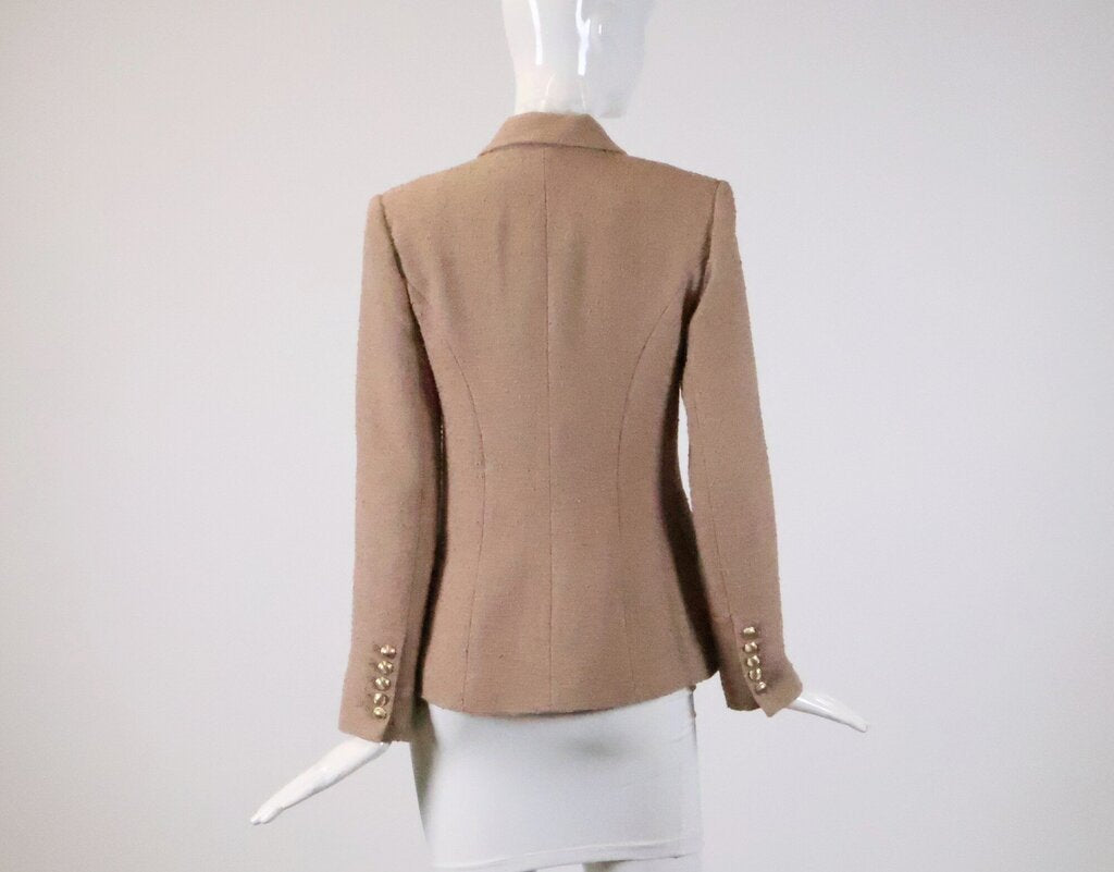 Light Brown Boucle Blazer (XS)