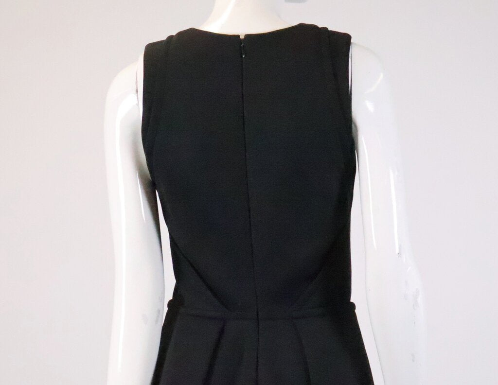 Black Fit and Flare Sleeveless Dress (S)