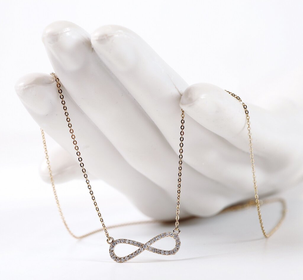 14K and Diamond 'Infinity' Pendant Necklace