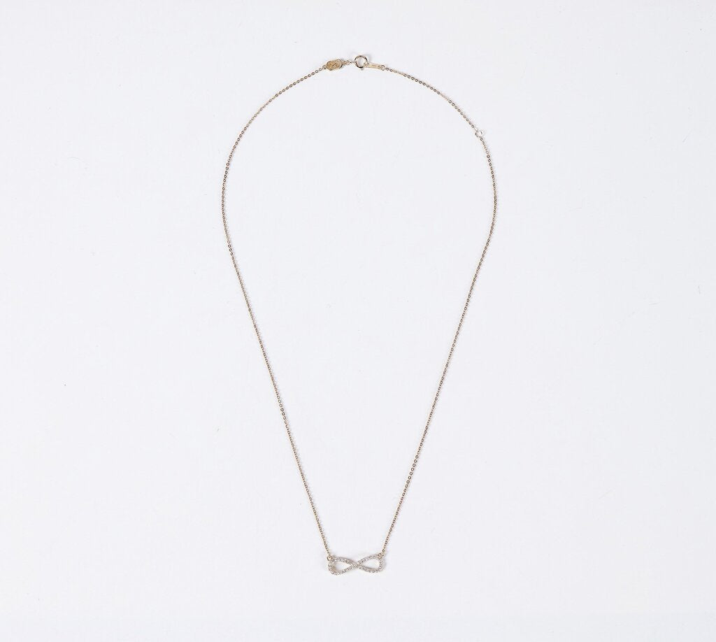 14K and Diamond 'Infinity' Pendant Necklace