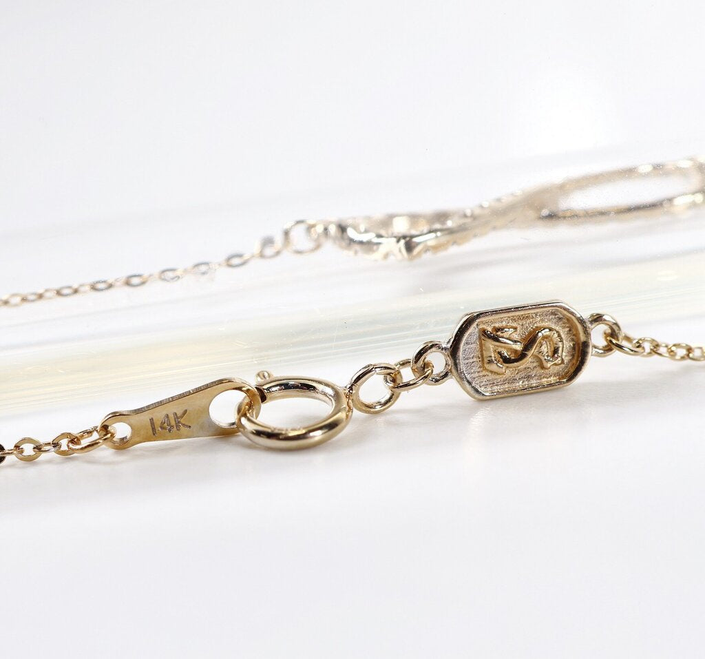 14K and Diamond 'Infinity' Pendant Necklace