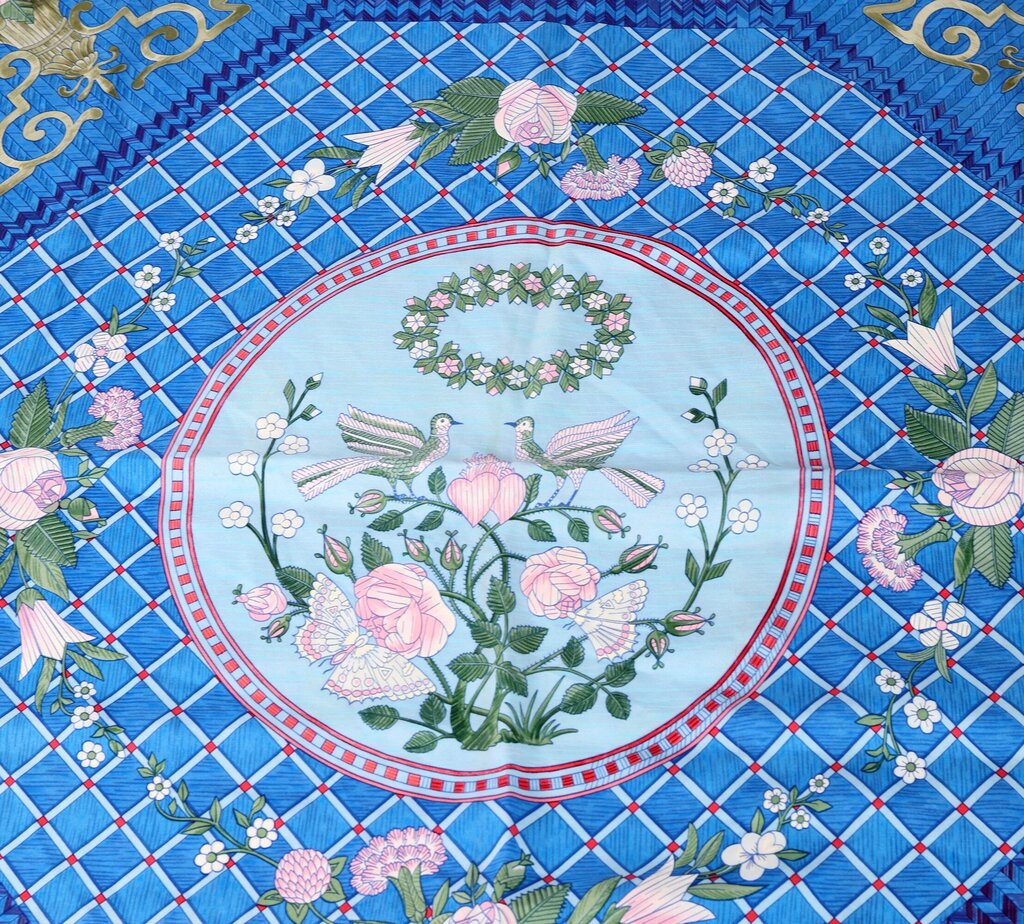 'Jeaux De Paille' Silk Scarf