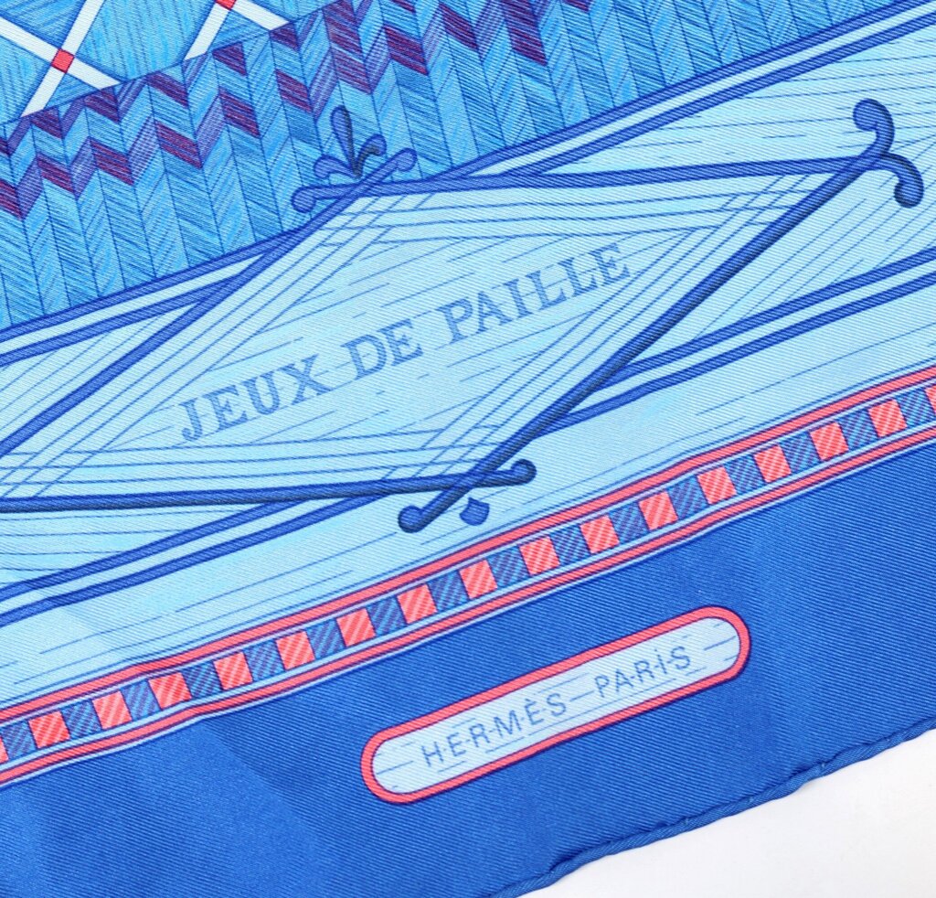 'Jeaux De Paille' Silk Scarf