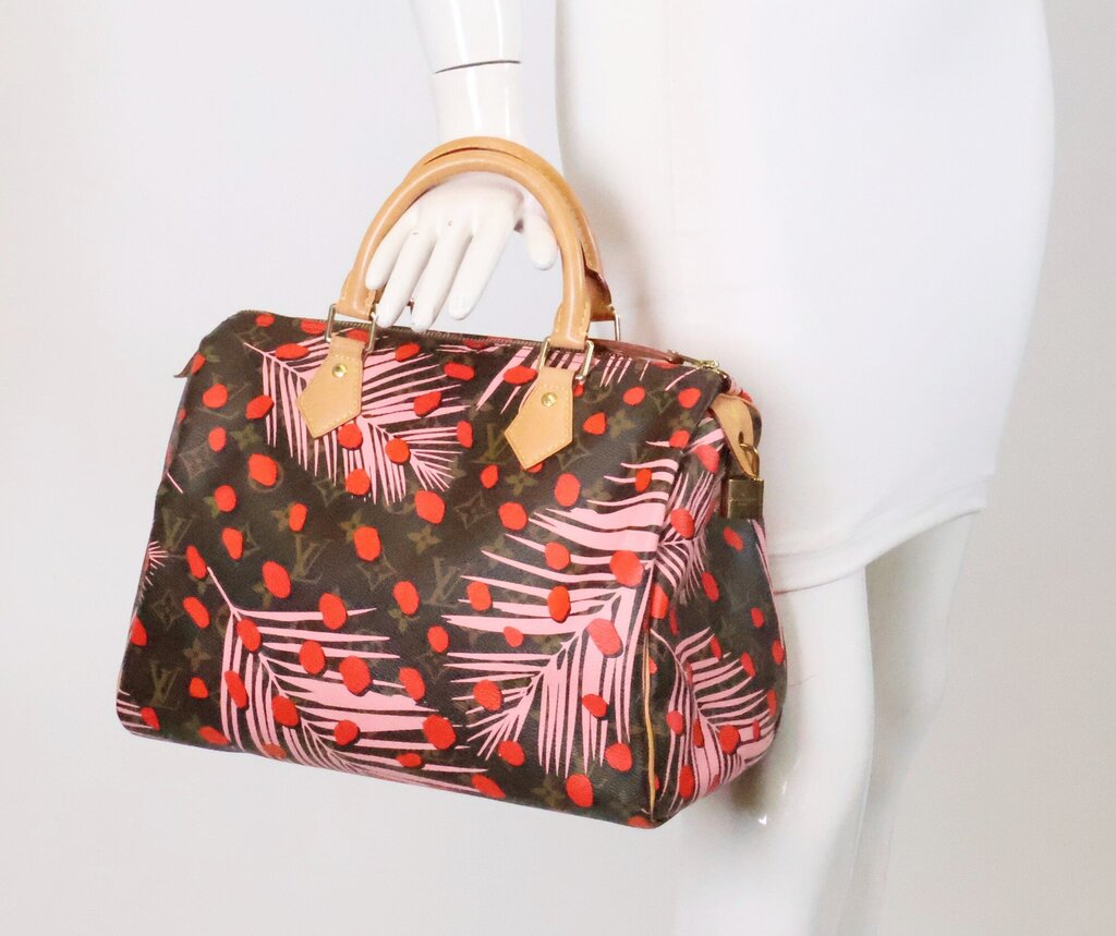 Monogram 'Jungle Dots Speedy 30'