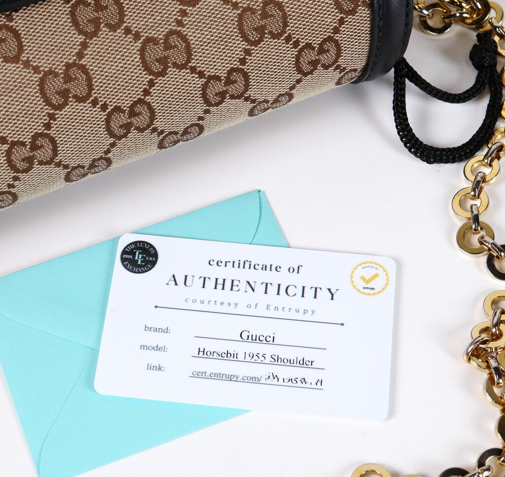 Monogram Canvas with Black Leather Lady Web Bag