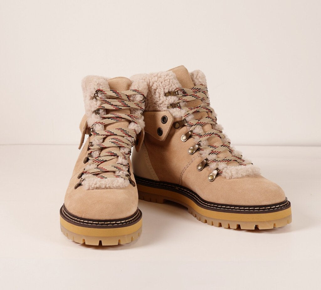 Winter Beige Suede Shearling Boots (12)