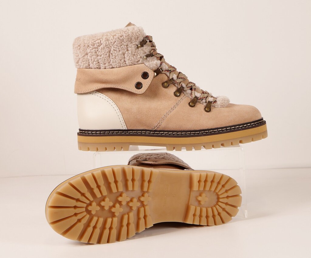 Winter Beige Suede Shearling Boots (12)
